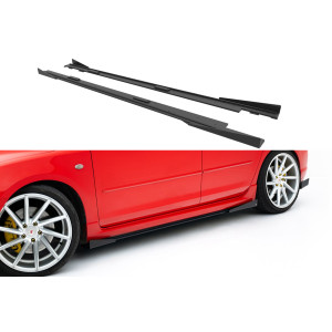 Dokładki progów Street Pro + Flaps - Mazda 3 MPS Mk1