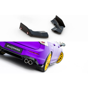 Splittery Boczne Tylnego Zderzaka V.2 + Flaps - VW Golf R Mk8 Facelift