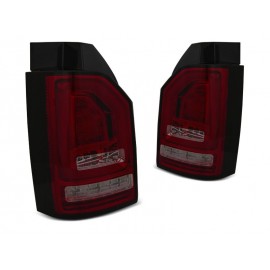 Lampy tył VW T6 15-19 SMOKED RED LED diodowe dynamiczne LDVWJ3 KLAPA