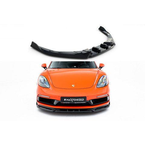Splitter / dokładka zderzaka przód (v.3) - Porsche 718 Cayman 982c 2016 -
