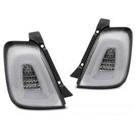 Lampy tył Fiat 500 2015-2020 - White Led - diodowe LDFI07
