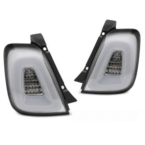 Lampy tył Fiat 500 2015-2020 - White Led - diodowe LDFI07