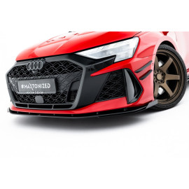 Przedni Splitter / dokładka Street Pro + Flaps - Audi RS3 Sedan 8Y Facelift