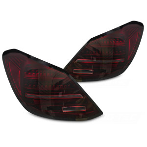 Lampy tył Mercedes C-klasa Sedan W205 smoked red FULL LED BAR DIODOWE LDMEG7