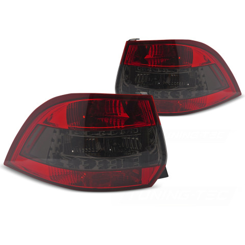 VW Golf Red Smoke LED BAR diodowe 