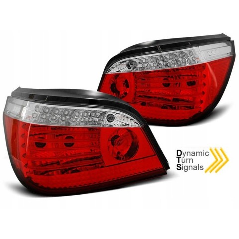 Lampy tył BMW E60 07-10 Red/White Led BAR - Diodowe Dynamiczne LDBMG5