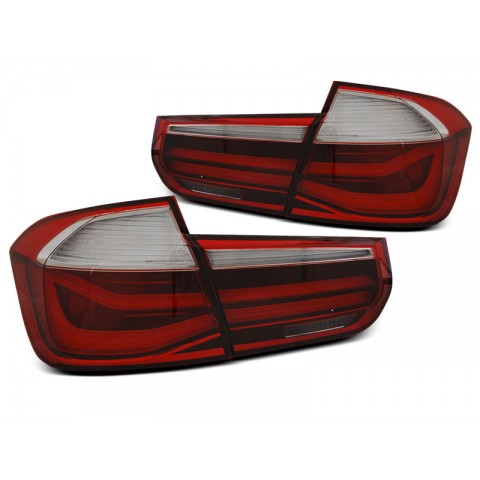 Lampy tył BMW F30 Red/White Led BAR Diodowe LDBMG9
