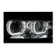 Lampy przód BMW E92/E93 06-10 Xenon AFS BLACK diodowe LED DRL LPBMJ3