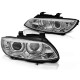Lampy przód BMW E92/E93 06-10 Xenon CHROM diodowe LED DRL LPBMJ4