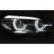 Lampy przód BMW X5 E70 07-10 Bi-Xenon BLACK diodowe LED DRL dzienne LPBMJ8