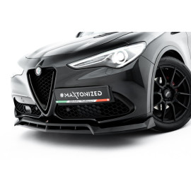 Przedni Splitter / dokładka v.3 - Alfa Romeo Stelvio Mk1 2016 - 2020