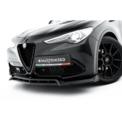 Przedni Splitter / dokładka v.3 - Alfa Romeo Stelvio Mk1 2016 - 2020