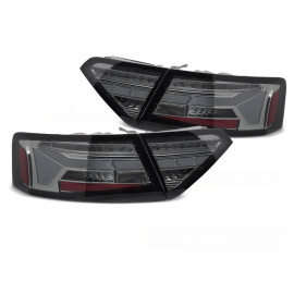 Lampy tył AUDI A5 F5 - SMOKED BLACK LED BAR diodowe LDAUJ7