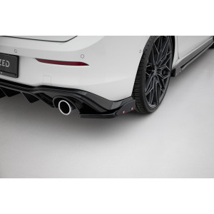 Splittery Boczne Tylnego Zderzaka V.4 + Flaps - VW Golf GTI / GTE Mk8