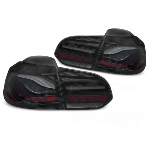 Lampy tył VW Golf 6 SMOKED BLACK LED - diodowe Dynamiczne LDVWU9