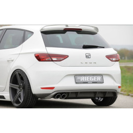 Dyfuzor zderzaka tył RIEGER V.1 - Seat Leon 3 5F Hatchback Standard Przedlift