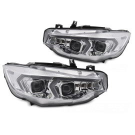 Lampy BMW F32 / F33 CHROM LED DRL diodowe LPBMR3