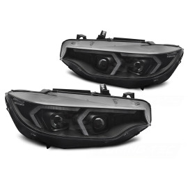 Lampy BMW F32 / F33 Xenon BLACK LED DRL diodowe LPBMR4
