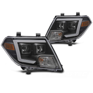 Lampy przód Nissan FRONTIER 10-14 USA Black LED diodowe LPNI10