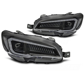 Lampy przód Subaru WRX 2015-2022 BLACK FULL LED - diodowe 