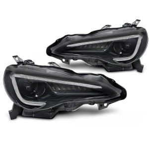Lampy przód Toyota GT86 2012-2021 BLACK LED diodowe LPTO42
