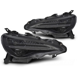 Lampy przód Toyota GT86 2012-2021 BLACK LED diodowe LPTO43