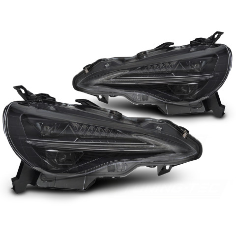 Lampy przód Toyota GT86 2012-2021 BLACK LED diodowe LPTO43