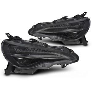 Lampy przód Toyota GT86 2012-2021 BLACK FULL LED diodowe LPTO43