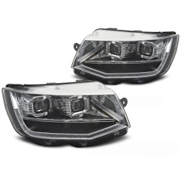 VW T6 2020- CHROM LED DRL - diodowe światła jazdy dziennej 