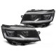 Lampy przód VW T6 BLACK FULL LED DRL - diodowe 