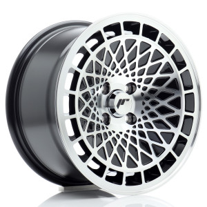 JR Wheels JR14 15x8 ET25 4x100 Gloss Black Machined Face