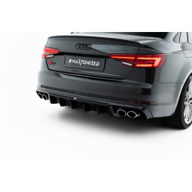 Dyfuzor Tylnego Zderzaka (4 końcówki po 2 stronach) - Audi A4 B9 S-Line