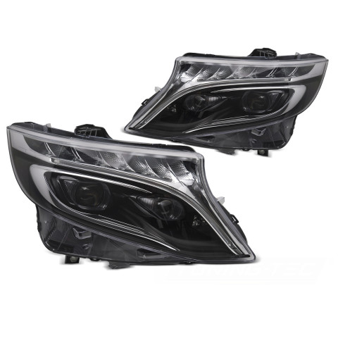 Lampy Mercedes V-Klasa W447 VITO FULL LED BLACK diodowe 