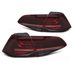 Lampy tył VW Golf 7 - RED Laser Full LED - DIODOWE Dynamiczne LDVWW6