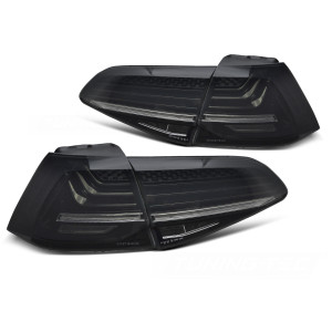 Lampy tył VW Golf 7 - BLACK Laser Full LED - DIODOWE Dynamiczne LDVWW7