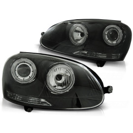 VW Golf 5 / Jetta - Angel Eyes BLACK soczewka ringi LPVWH7
