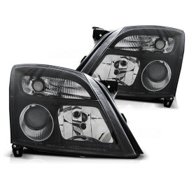 Lampy przód Opel Vectra C 02-04 clearglass BLACK LPOP87