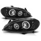 Renault Megane 99-02 clear Angel Eyes BLACK ringi LPRE10