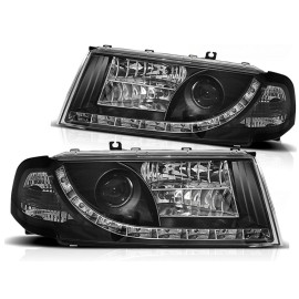 Lampy przód Skoda Octavia 2000-2004 - diodowe BLACK LED LPSK04