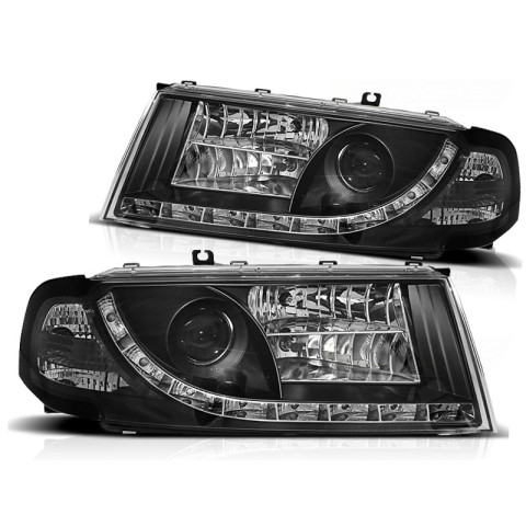 Lampy przód Skoda Octavia 2000-2004 - diodowe BLACK LED LPSK04