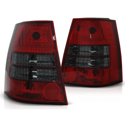 Lampy tył VW Bora Variant clearglass RED BLACK LTVW94
