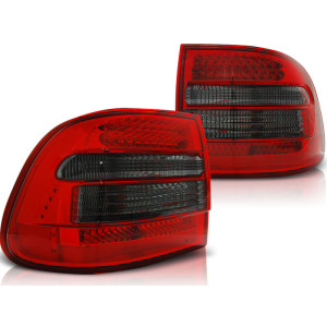 Lampy tył Porsche Cayenne - Red / Black LED - diodowe LDPO02
