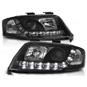 Lampy przód Audi A6 C5 97-01 - BLACK LED - LPAU38