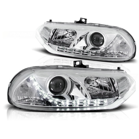 Lampy przód Alfa Romeo 156 - CHROM LED - diodowe LPAR01