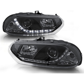 Lampy przód Alfa Romeo 156 - Black LED - diodowe czarne LPAR02