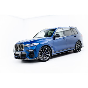 Zestaw splitterów Maxton Design CARBON - BMW X7 M-Pack G07 (wer. z hakiem)