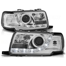 Lampy przód Audi 80 B4 - CHROM LED - diodowe LPAU39