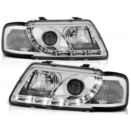 Lampy przód Audi A3 8L 96-00 - CHROM LED - LPAU27