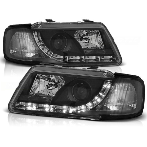 Lampy przód Audi A3 8L 96-00 - BLACK LED - LPAU28