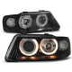 Lampy przód Audi A3 8L Angel Eyes BLACK soczewkowe czarne 2000- LPAU22